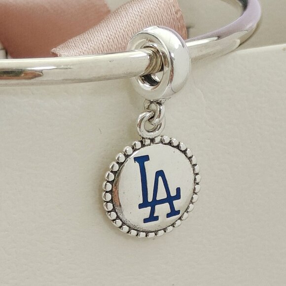 Pandora Los Angeles Dodgers Baseball Team Exclusive Dangle Charm with box - Picture 1 of 8